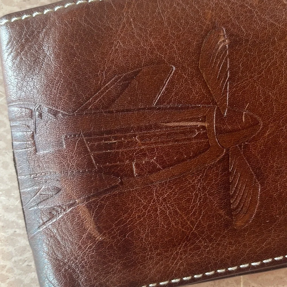 Fossil The Brat III Bi-Fold Leather Wallet